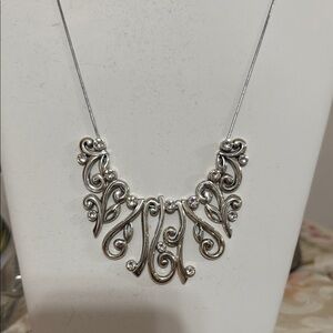 Brighton Silver Ornate Necklace